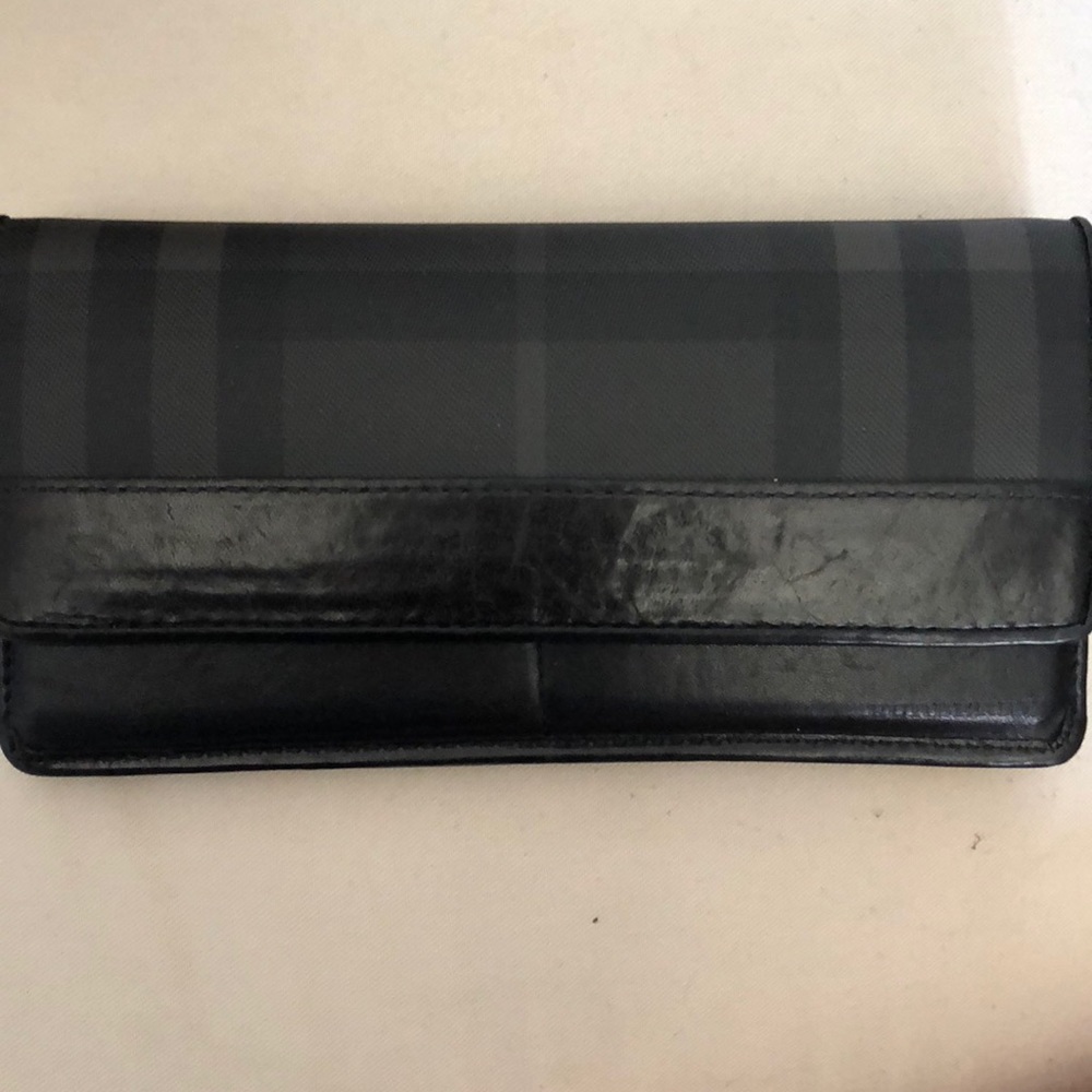 Burberry Black Check wallet